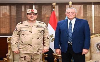 محافظ الغربية يستقبل قائد المنطقة الشمالية العسكرية ويناقشان سبل تعزيز التعاون