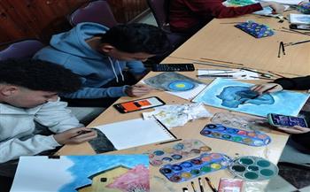 «ثقافة البحيرة» ينظم ورشة رسم بالألوان المائية للشباب 