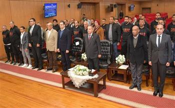 محافظ بورسعيد يُكرم أبطال فريق الهوكي بنادي بورفؤاد الرياضي لحصولهم على كأس إفريقيا