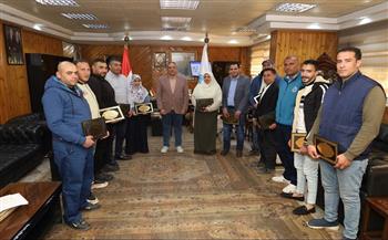 رئيس مياه الغربية يكرم المتميزين بفرع زفتى والإدارة المركزية