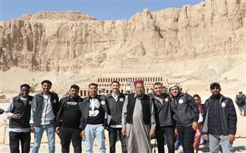 زيارة لمعبد الدير البحري ضمن جولات ملتقى "أهل مصر" لشباب المحافظات الحدودية 