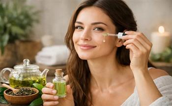 وداعا لترهل الجلد والهالات السوداء.. سر الشاي الأخضر في مطبخك