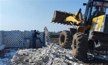 إزالة 12 حالة تعد على الأراضي الزراعية والبناء العشوائي المخالف بالإسكندرية