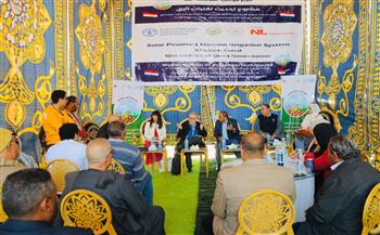 محافظ قنا يستقبل المقرر الأممي للمياه لتفقد مشروع تحديث تقنيات الري بقرية "خزام"