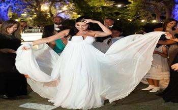 أروى جودة تتألق في حفل زفافها الثاني في إيطاليا