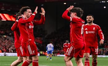 كأس إنجلترا.. ليفربول يتقدم على برايتون بهدف في الشوط الأول