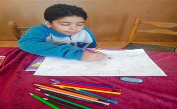 مرسم الطفل بقصر ثقافة الشاطبي يواصل دعم المواهب الصغيرة