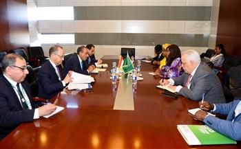 وزير الخارجية يلتقي مفوضة الشئون الاقتصادية والتجارة والسياحة بالاتحاد الأفريقي