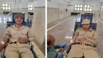 الداخلية تنظم حملة للتبرع بالدم بمديرية أمن الأقصر لصالح المرضى والمصابين 