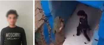 تفاصيل القبض على شاب بالقليوبية لتعديه على والدته بالضرب