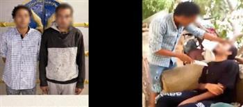 كشف ملابسات فيديو “المزاح بسلاح أبيض” في بني سويف وضبط المتورطين 