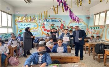 تفقد سير العملية التعليمية بمدرسة شبين القناطر الرسمية للغات