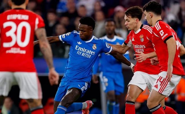 دوري أبطال أوروبا.. شوط أول سلبي بين ريال مدريد وبنفيكا 