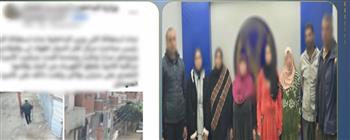 بعد التراشق بالحجارة...ضبط طرفي مشاجرة  بسبب خلافات الجيره في البحيرة 