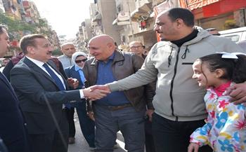 محافظ بورسعيد يواصل جولاته الميدانية و يتفقد منطقة القابوطي بحي الضواحي لمتابعة مستوى الخدمات