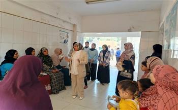 جامعة المنيا تعالج 608 مواطنين في قافلة طبية