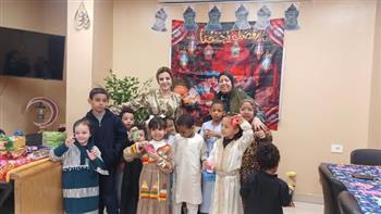 بين ريشة التلوين وفرحة الهدايا.. أبناء مكتبة 6 أكتوبر يعيشون أجواء رمضانية استثنائية