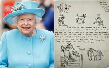 الكشف عن رسومات سرية للملكة إليزابيث في طفولتها