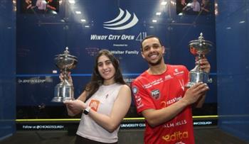 نور الشربينى و«عسل» يُتوجان بلقب «ويندى سيتى» للإسكواش..  «ملحمة مصرية» فى شيكاغو