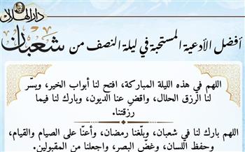 إنفوجراف.. أفضل الأدعية المستحبة في ليلة النصف من شعبان