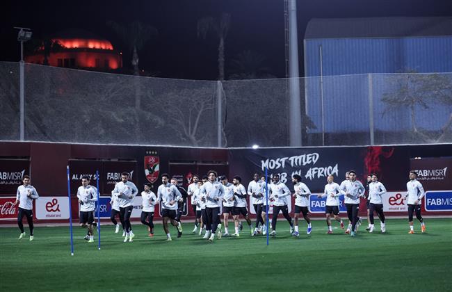 الأهلي يختتم استعداده لمباراة البنك الأهلي في الدوري الممتاز 