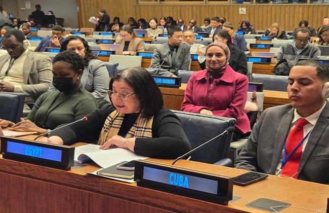  نائبة وزيرة التضامن تلقي كلمة مصر خلال فعاليات أعمال الدورة الـ 64 للجنة التنمية الاجتماعية بالأمم المتحدة