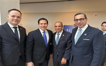 وزير الخارجية يجري مجموعة من اللقاءات مع الوزراء والمسئولين في اجتماع مجلس السلام بواشنطن