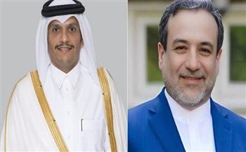وزير الخارجية القطري يبحث مع نظيرة الإيراني جهود خفض التصعيد في المنطقة