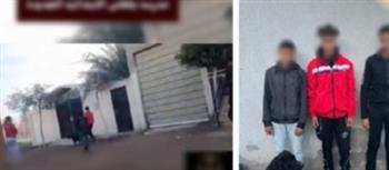 ضبط 3 طلاب لتعديهم على معلمة أمام مدرستها بالدقهلية