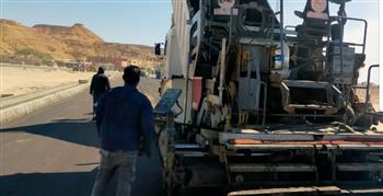جنوب سيناء: الانتهاء من تطوير طريق بمدينة أبو زنيمة
