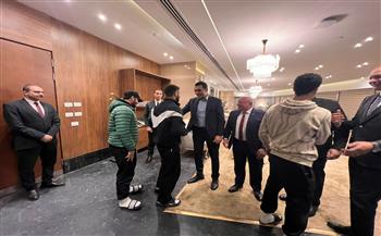 وزير الرياضة يستقبل منتخب المصارعة عقب انتهاء بطولة التصنيف العالمي