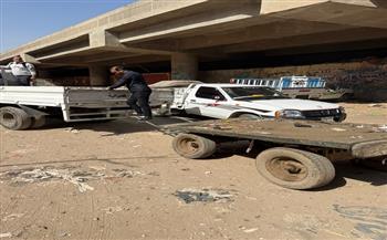 محافظ الجيزة: ضبط والتحفظ على 57 عربة كارو وتروسيكل خلال حملات موسعة للتصدي للنباشين والفريزة