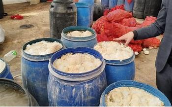 محافظ المنوفية: ضبط ما يزيد عن 12 طن مخللات فاسدة ومايقرب من 20 ألف عبوة جاهزة للتعبئة