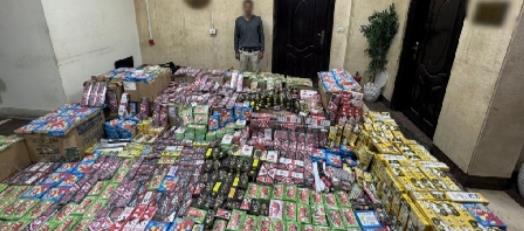 سقوط تاجر ألعاب نارية بالقاهرة بحوزته 2 مليون قطعة متنوعة