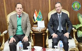 محافظ المنوفية يستقبل رئيس محكمة شبين الكوم الإبتدائية لتقديم التهنئة بتوليه مهام منصبه الجديد