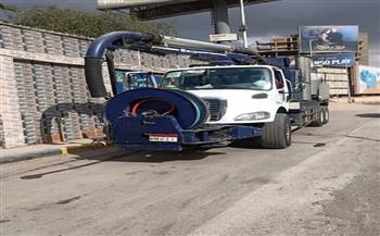 مياه الشرب بالجيزة ترفع درجة الاستعداد للتعامل مع الأمطار 