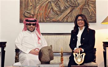 وزيرة الثقافة المصرية تستقبل المستشار تركي آل الشيخ 