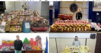 ضبط 1.5 مليون قطعة ألعاب نارية في حملات أمنية موسعة بالمحافظات