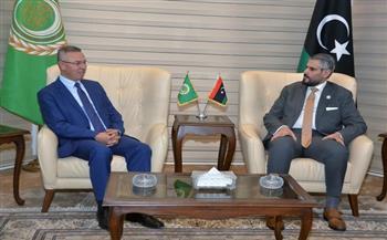 أمين مساعد الجامعة العربية يبحث مع مندوب ليبيا تطورات الأوضاع في المنطقة