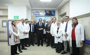 وزير الصحة يفتتح وحدة السكتة الدماغية الشاملة بمستشفى العاصمة الجديدة
