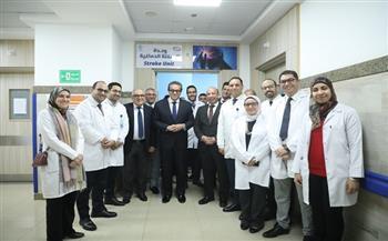 وزير الصحة يفتتح وحدة السكتة الدماغية الشاملة بمستشفى العاصمة الجديدة