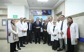 وزير الصحة يفتتح وحدة السكتة الدماغية الشاملة بمستشفى العاصمة الجديدة