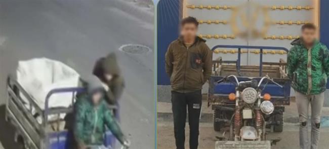 ضبط شخصين سرقا غطاء بالوعة صرف صحي باستخدام “تروسيكل في مطروح