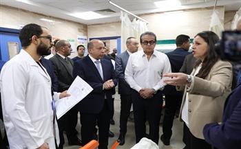 وزير الصحة يتفقد النموذج المرجعي الأول لرعاية السكتة الدماغية الشاملة بمستشفى القناطر الخيرية