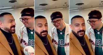 ميشيل ميلاد يشارك الجمهور فيديو طريف مع دياب من كواليس «هي كيميا»