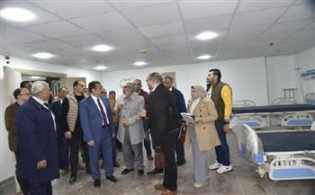 محافظ بورسعيد يتفقد مستشفى "شفاء بورسعيد للأورام " بحي الزهور