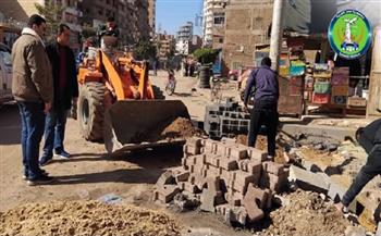 محافظ المنوفية يتابع أعمال الرصف والتطوير بمراكز أشمون والشهداء وبركة السبع ومنوف