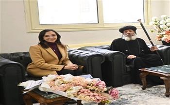 محافظ البحيرة تستقبل أسقف ورئيس دير الأنبا مكاريوس السكندري وممثلي أديرة وادي النطرون