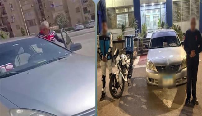 كشف ملابسات فيديو ادعاء تعدٍ بالسب في الشيخ زايد.. والتحفظ على سيارة ودراجة نارية