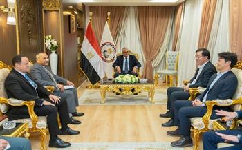 وزير الدولة للإنتاج الحربي يستقبل وفد شركة "Hanwha" الكورية الجنوبية